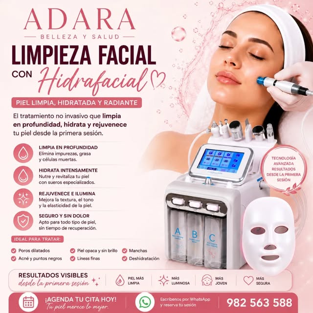 Hidrafacial en Adara Belleza y Salud, Talcahuano
